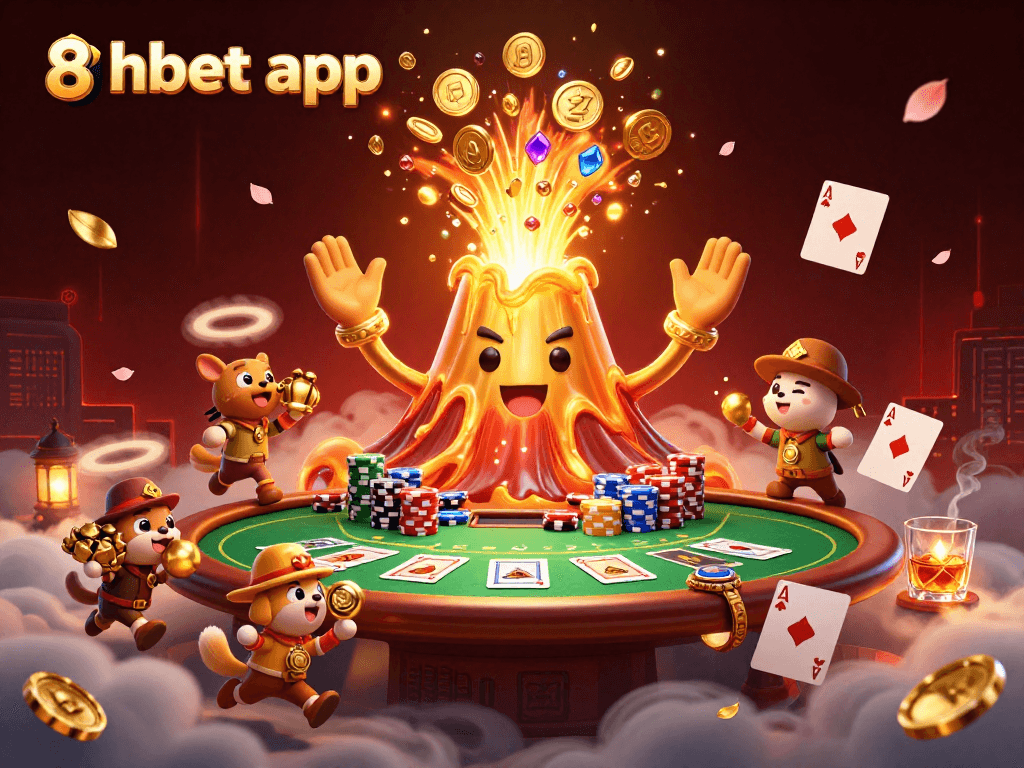 Experience excitement with 8xbet app featuring a thrilling scene of treasure hunting in a casino.