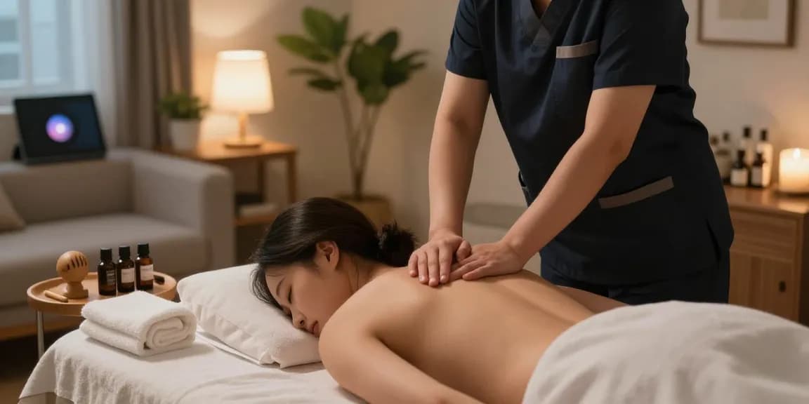 Experience premium 강서구출장안마 in a serene home setting with a professional therapist.