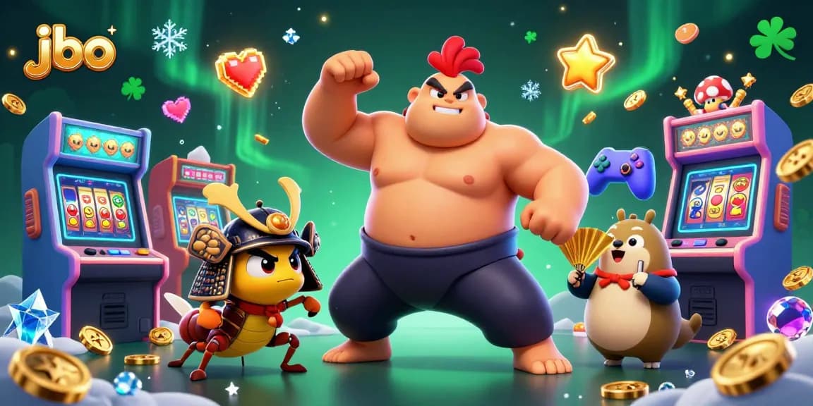 Engage with jbo's vibrant casino energy featuring sumo, samurai, and fun gaming elements.