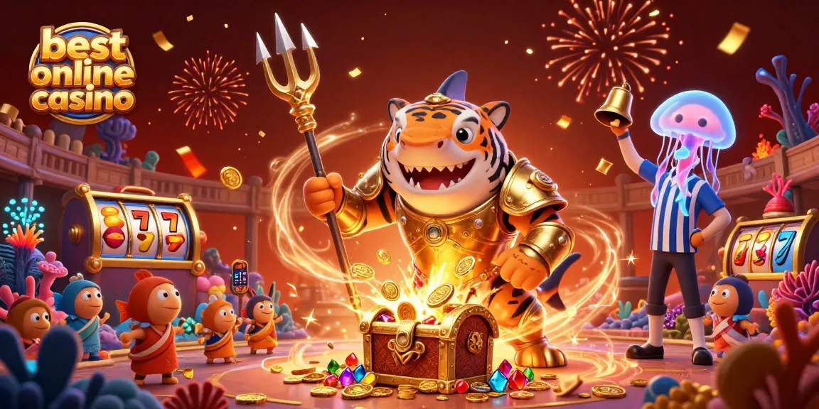 Experience the best online casino with vibrant underwater slots featuring a powerful tiger shark.
