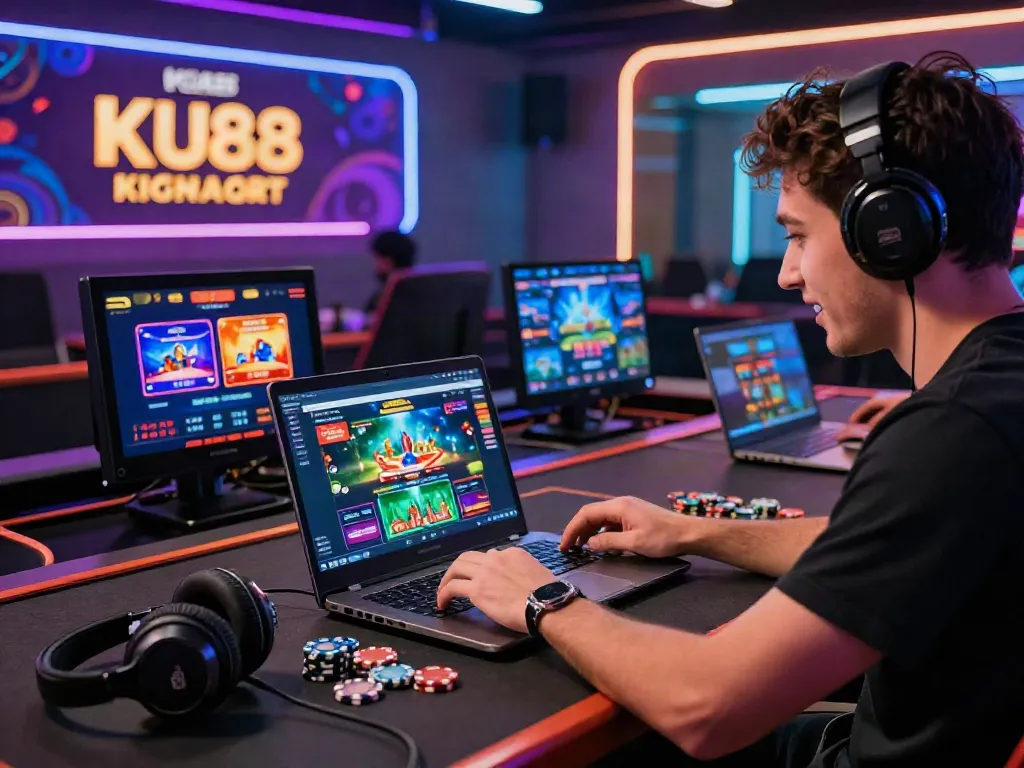 Exciting gaming experience on KU88 with vibrant live casino setup.