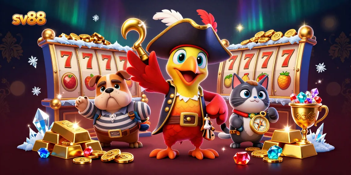 Spin the slots and join sv88's pirate adventure with vibrant 3D characters and treasures.