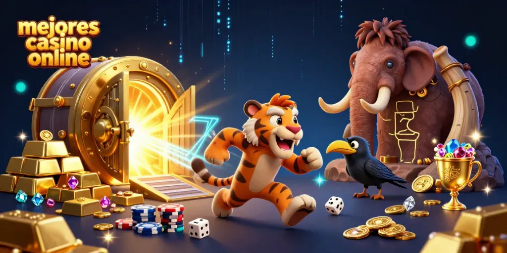 Juega en los mejores casinos online y descubre promociones emocionantes con fichas de póker y dados de hueso.