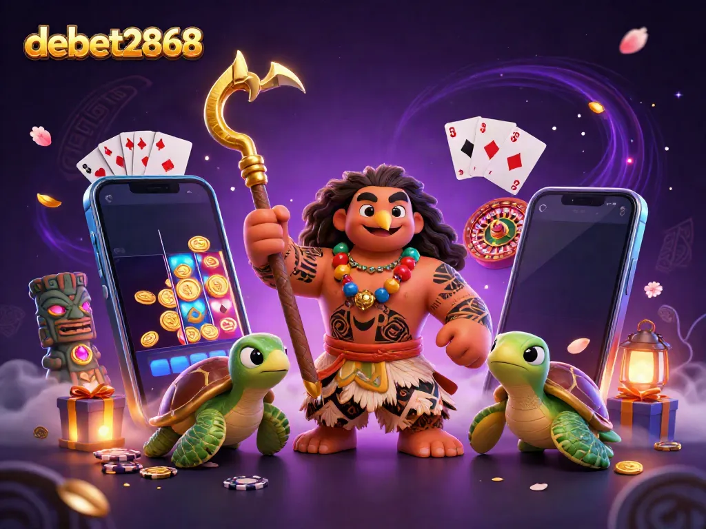 Win big with debet2868 at this vibrant online casino featuring engaging characters and dynamic game elements.