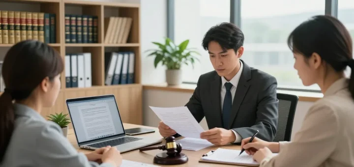 Continuing support during a legal consultation in a modern law office.